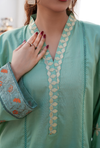 PISTA PERFECTION - Embroidered Lawn 3PC - stitched