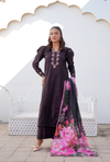 BLACK BERRY - Embroidered Lawn 3PC - stitched
