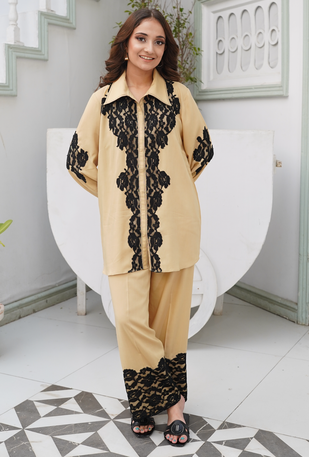 Golden Shadows - Cord Urban Prints - Unstitched