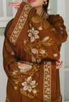 Dilkash Brown - Embroidered Suit - Unstitched