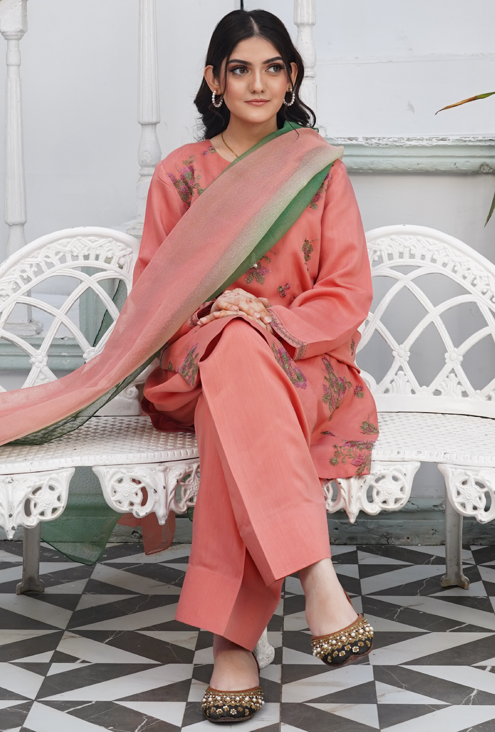 Shehzadi - Embroidered Lawn 3PC - stitched
