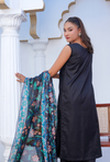 CHARM BLACK - Embroidered Lawn 3PC - Unstitched