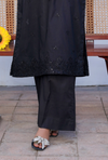 CHARM BLACK - Embroidered Lawn 3PC - Unstitched