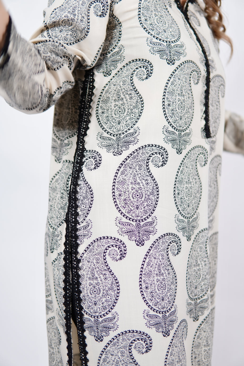 Osyter black - Cord Urban Prints - stitched