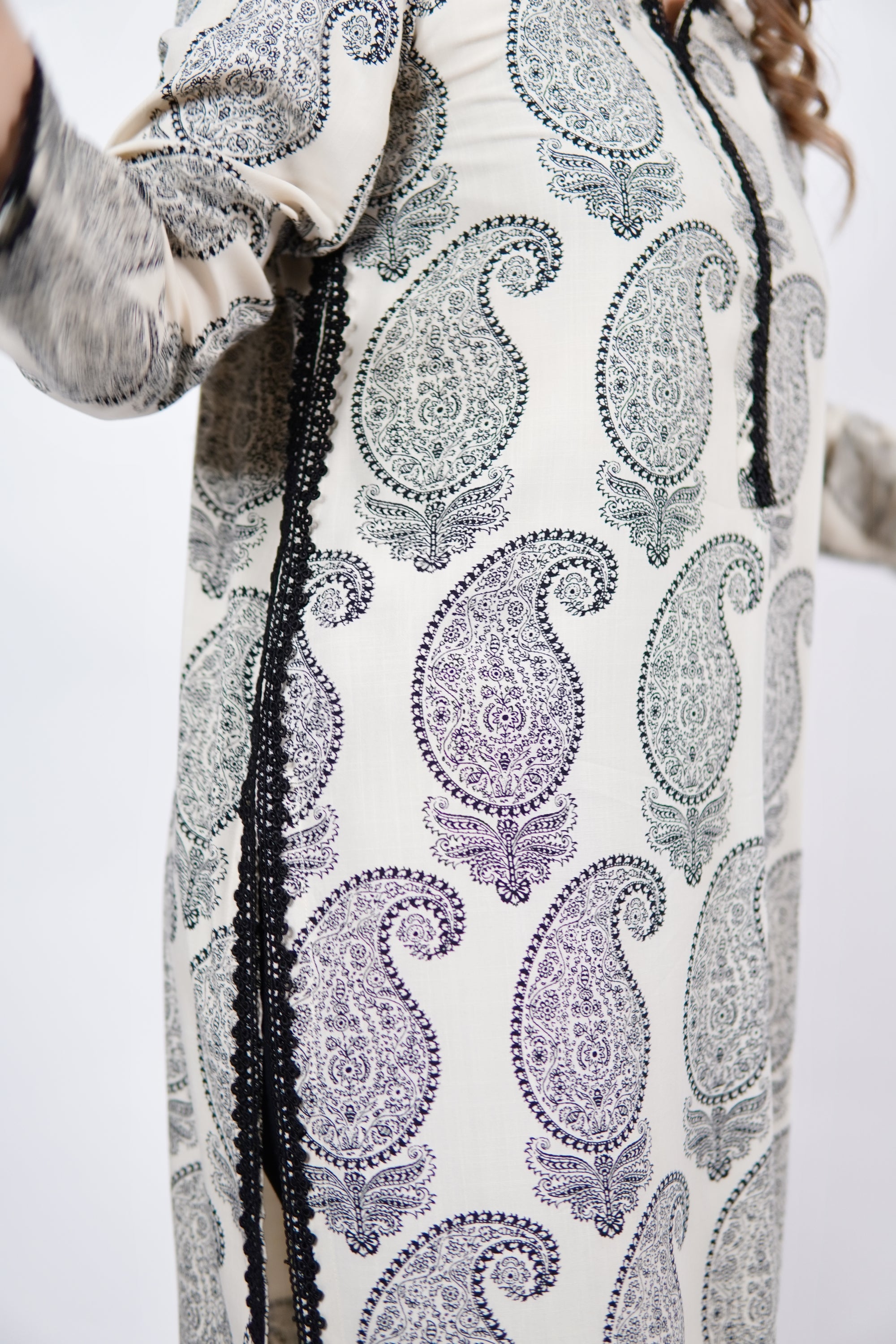 Osyter black - Cord Urban Prints - stitched