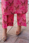 FLORAL PINK - Embroidered Lawn 3PC - Unstitched