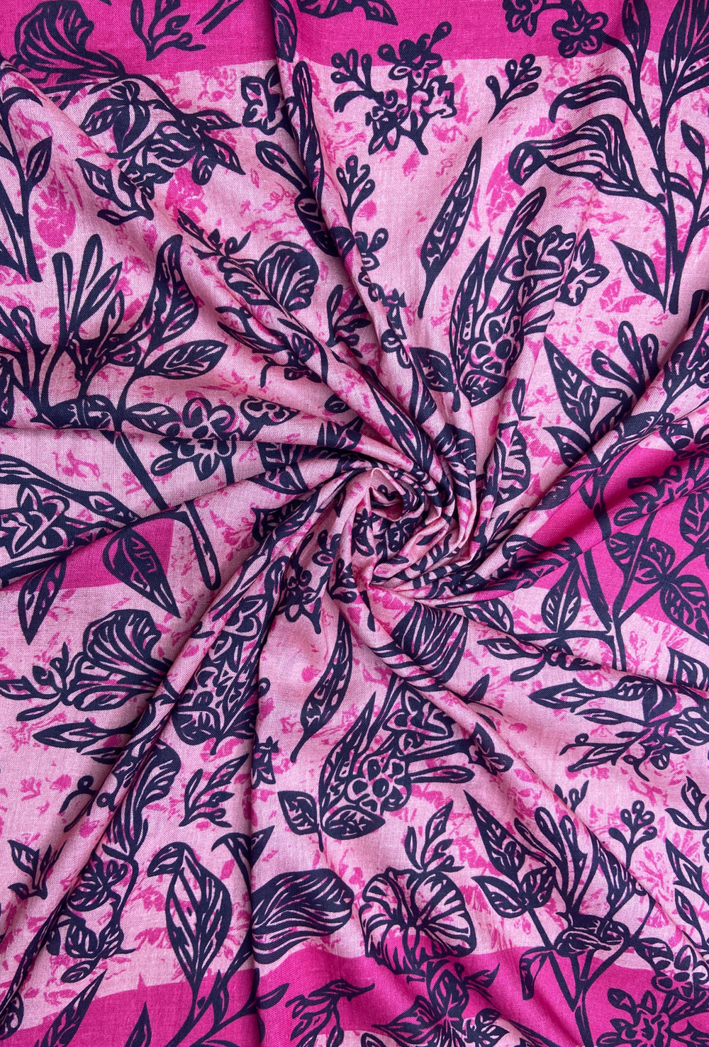 FLORAL PINK - Embroidered Lawn 3PC - Unstitched