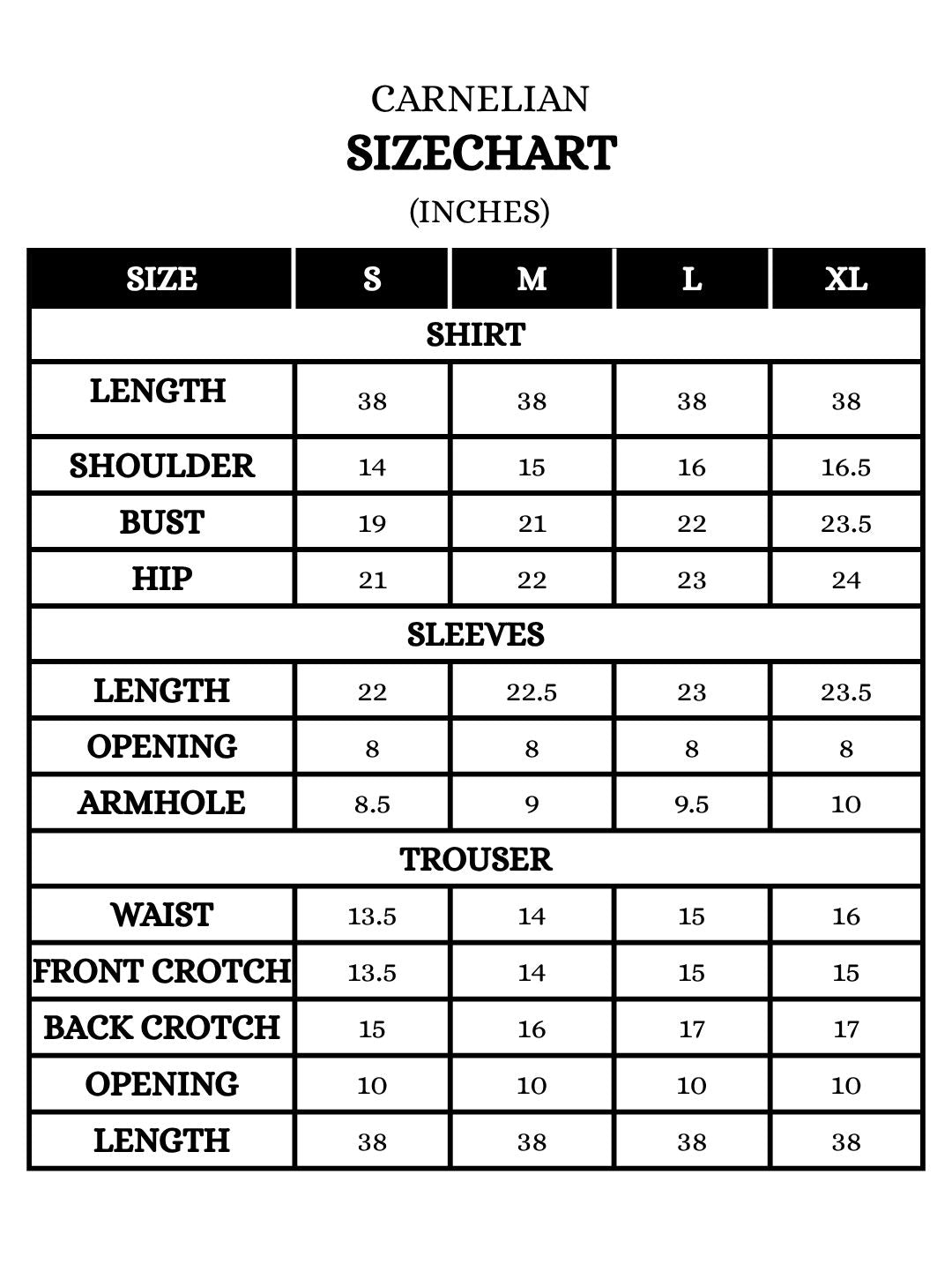 SIZE GUIDE