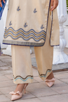 BEAUTY OF BEIGE  - Embroidered Lawn 3PC - Unstitched