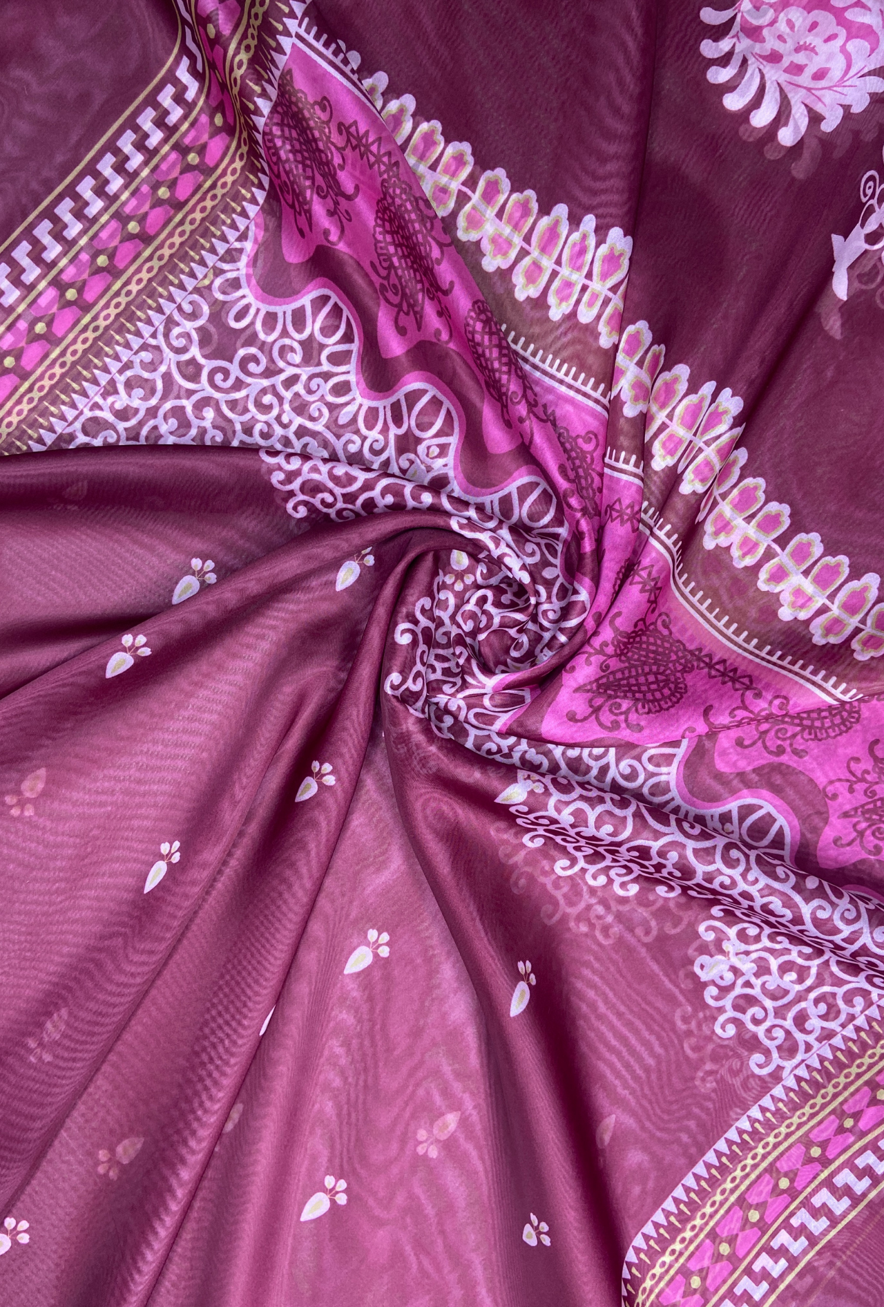 MAROON MAGIC - Embroidered Lawn 3PC - stitched