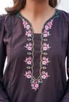BLACK BERRY - Embroidered Lawn 3PC - stitched