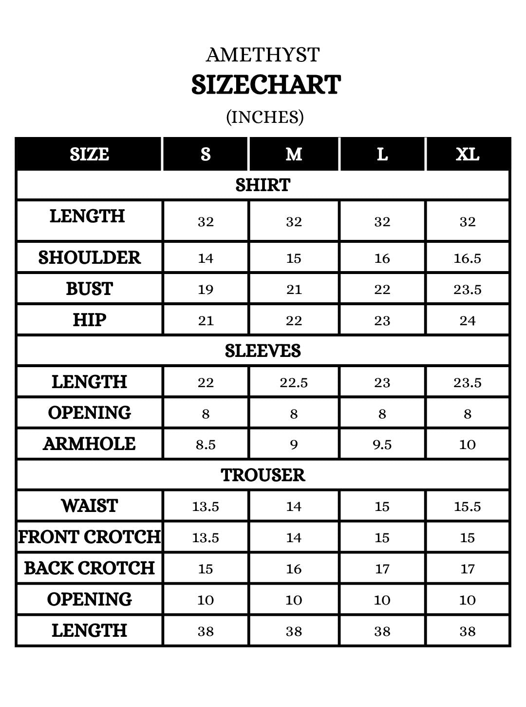 SIZE GUIDE