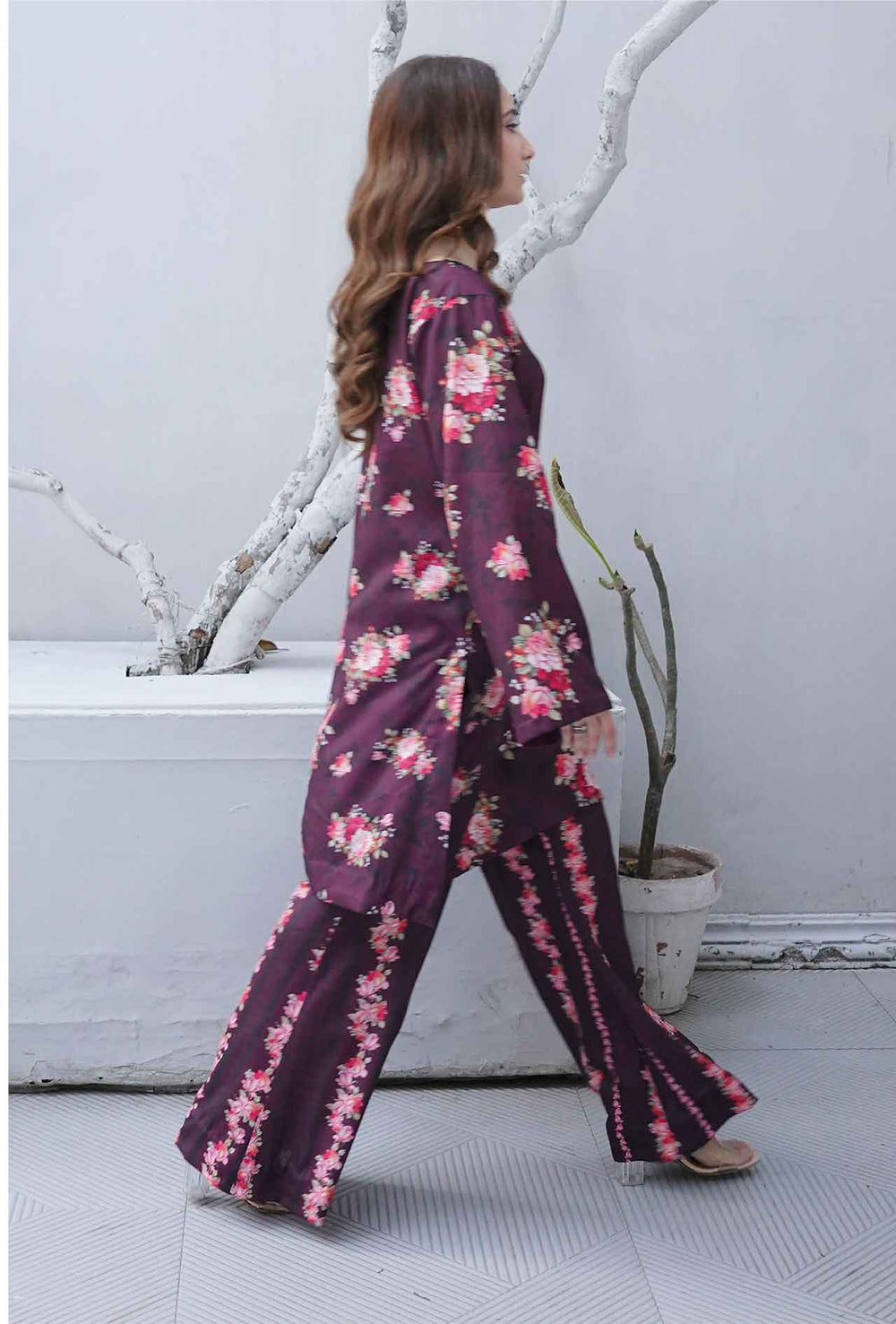 Scarlet Gum - Cord Urban Prints - stitched