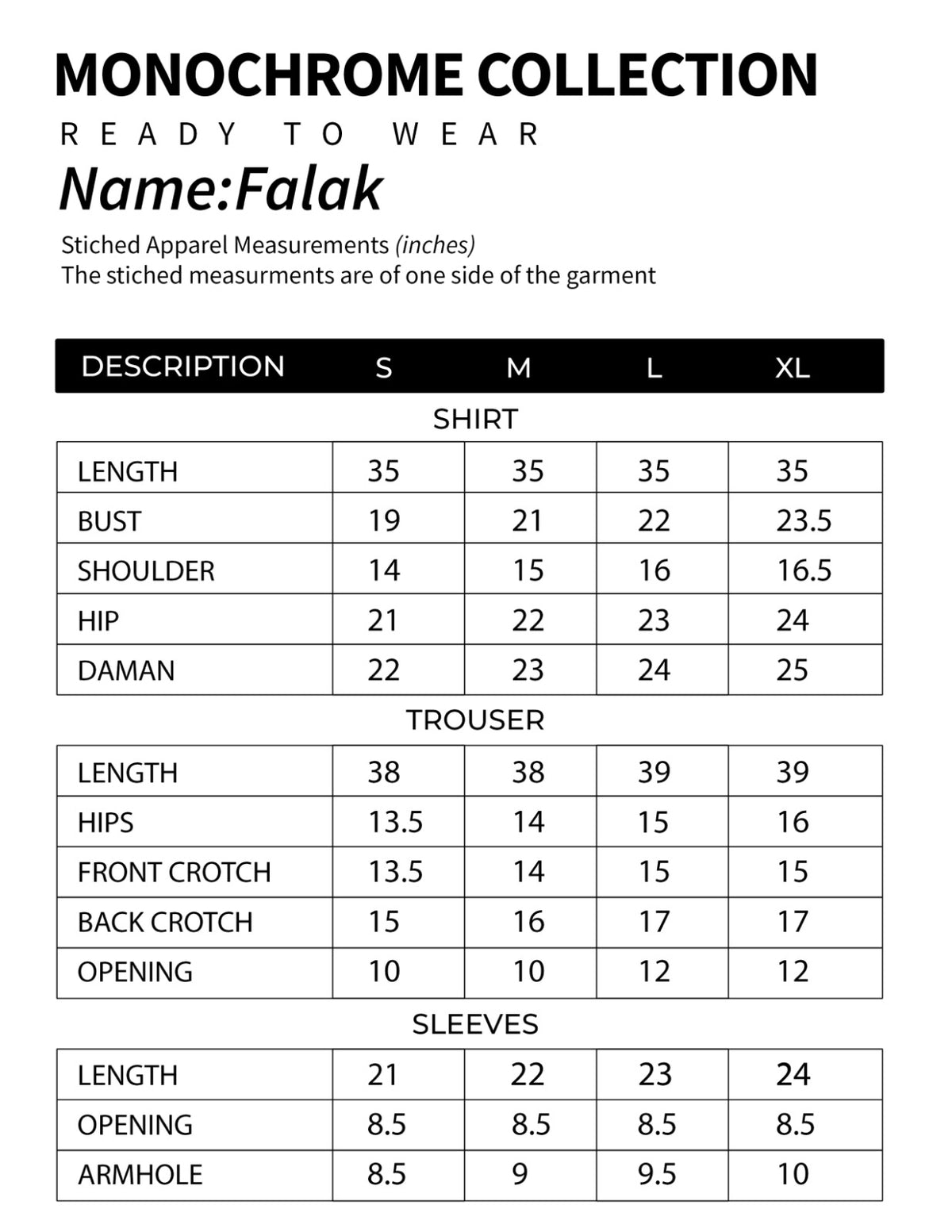 SIZE GUIDE