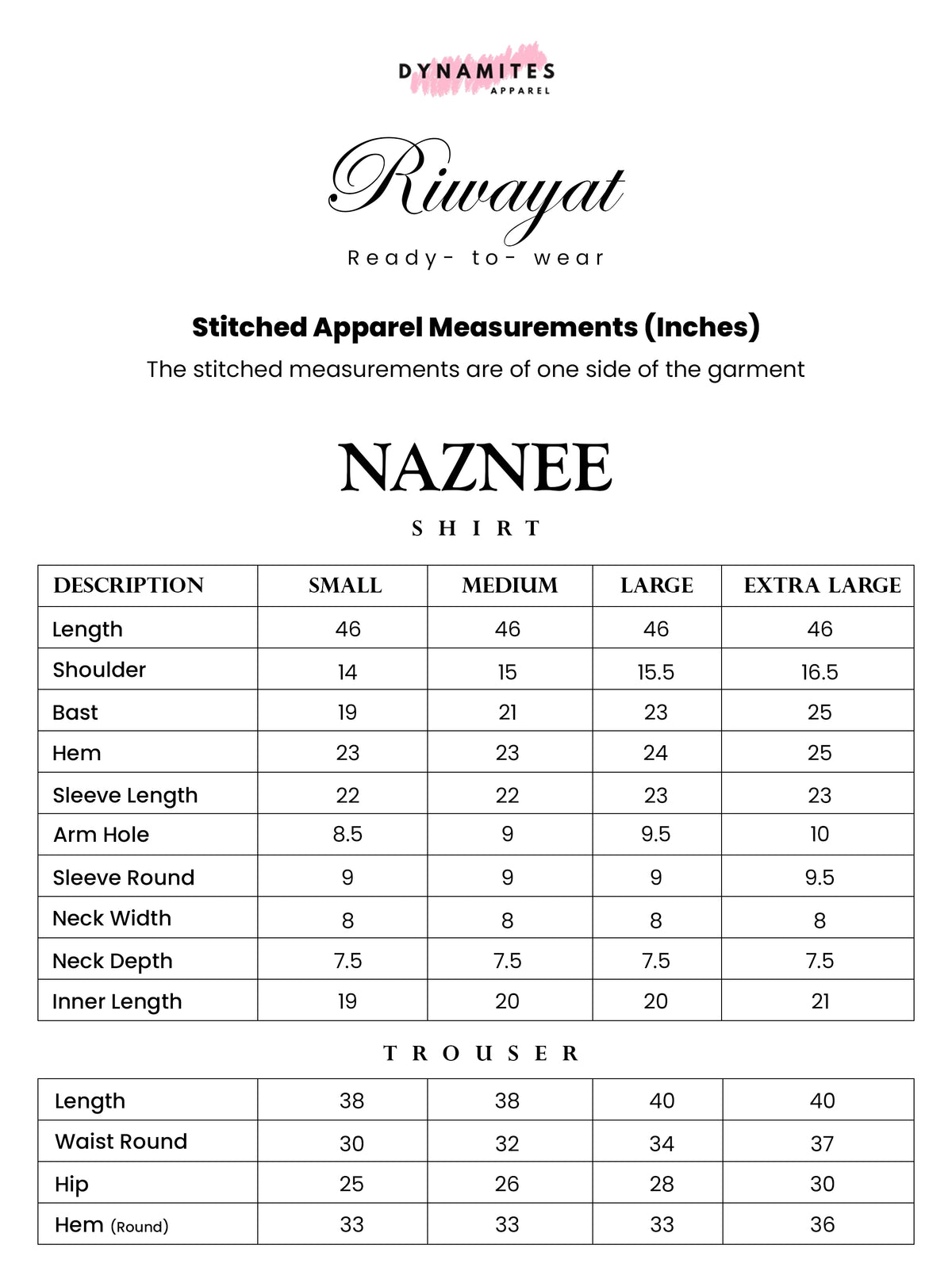 SIZE GUIDE