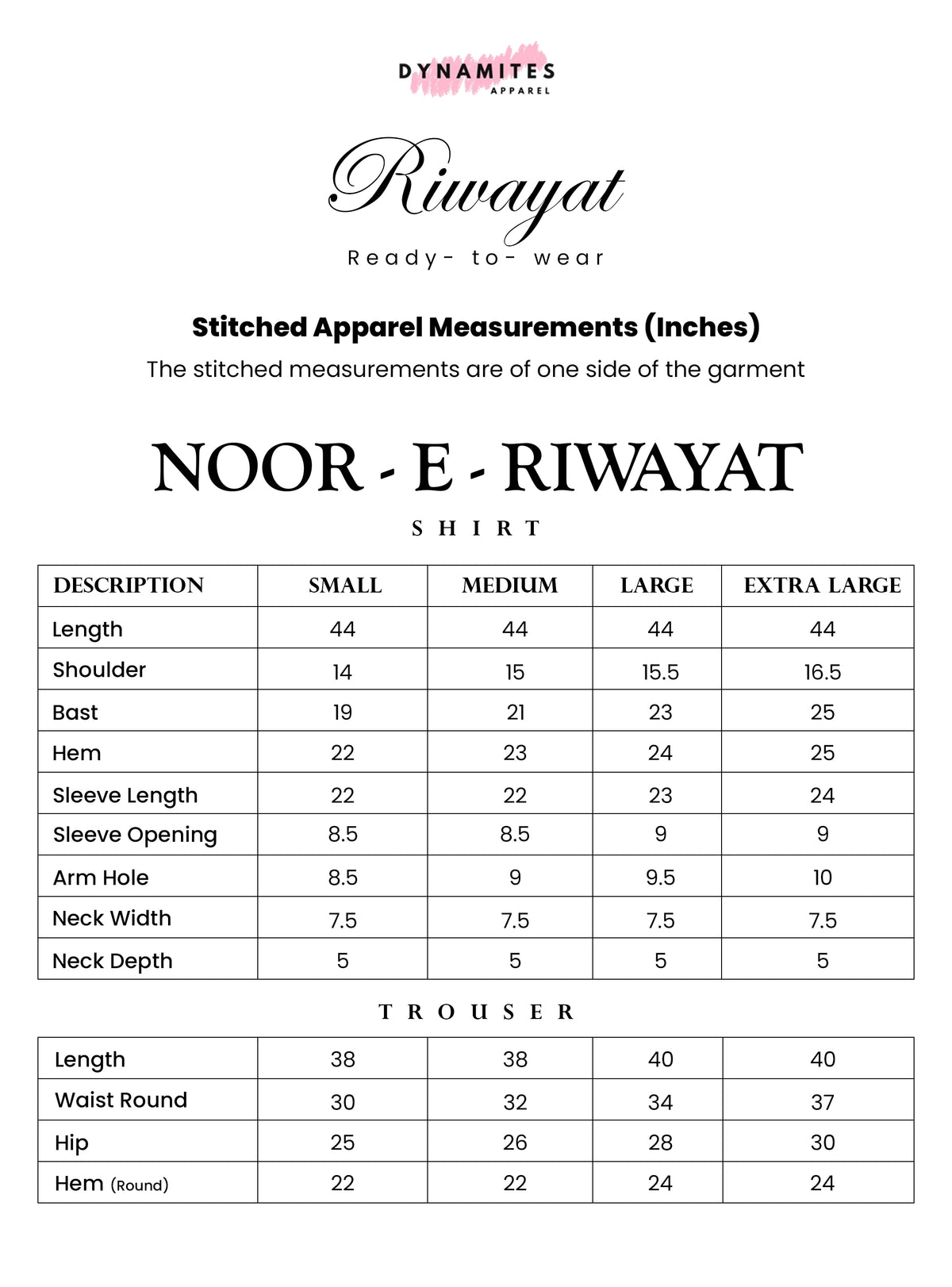 SIZE GUIDE