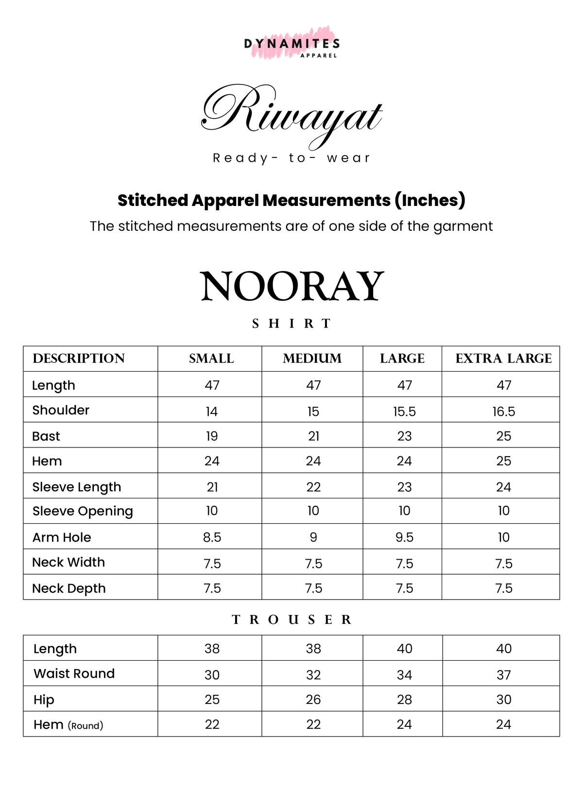 SIZE GUIDE