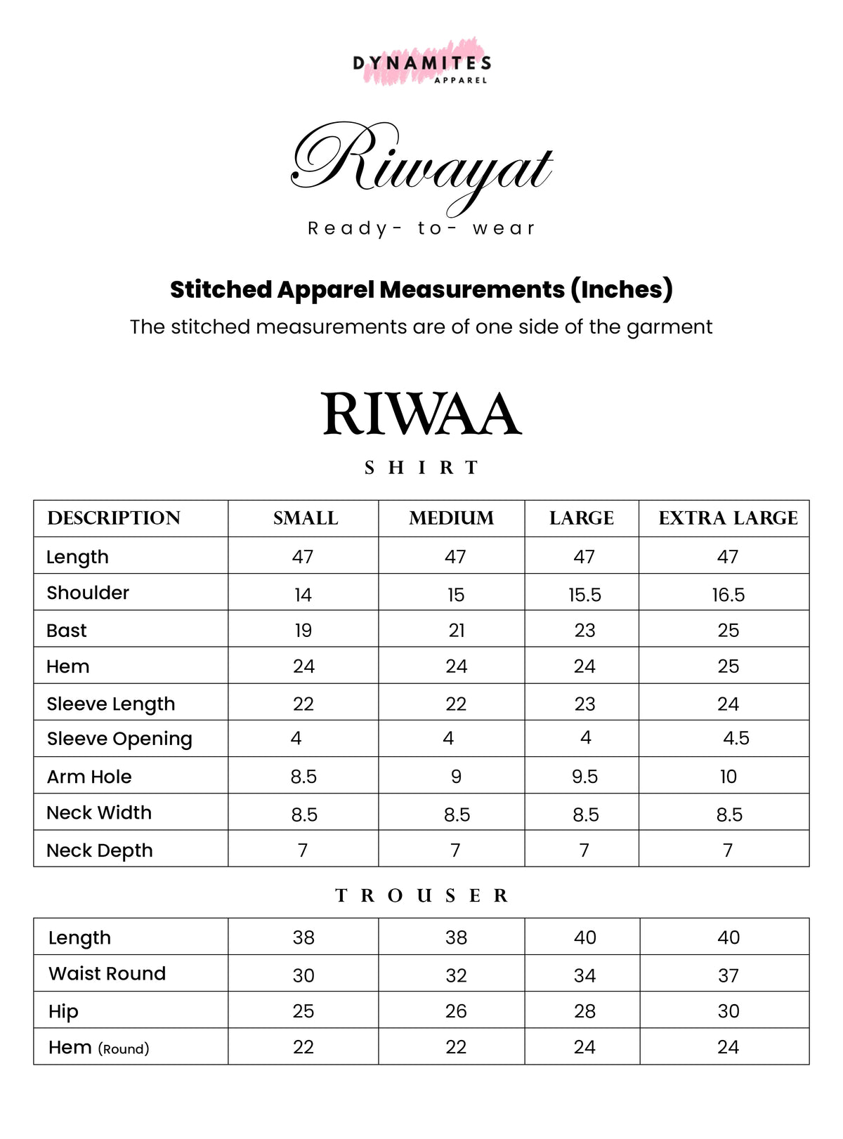 SIZE GUIDE