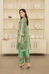 Pista Green - Cord Urban Prints - Unstitched
