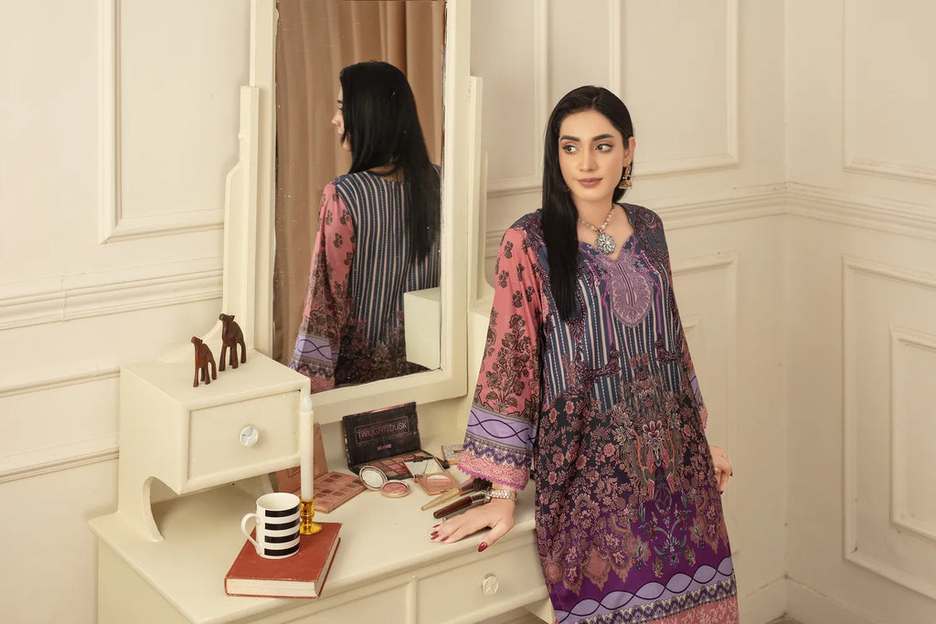 Pink Dynasty - Cord Urban Prints - Stitched