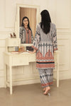 Grey Elegance - Cord Urban Prints - Stitched