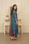 Zinc Shine - 3 PC - Printed Cotton Lawn Suit - Unstitched