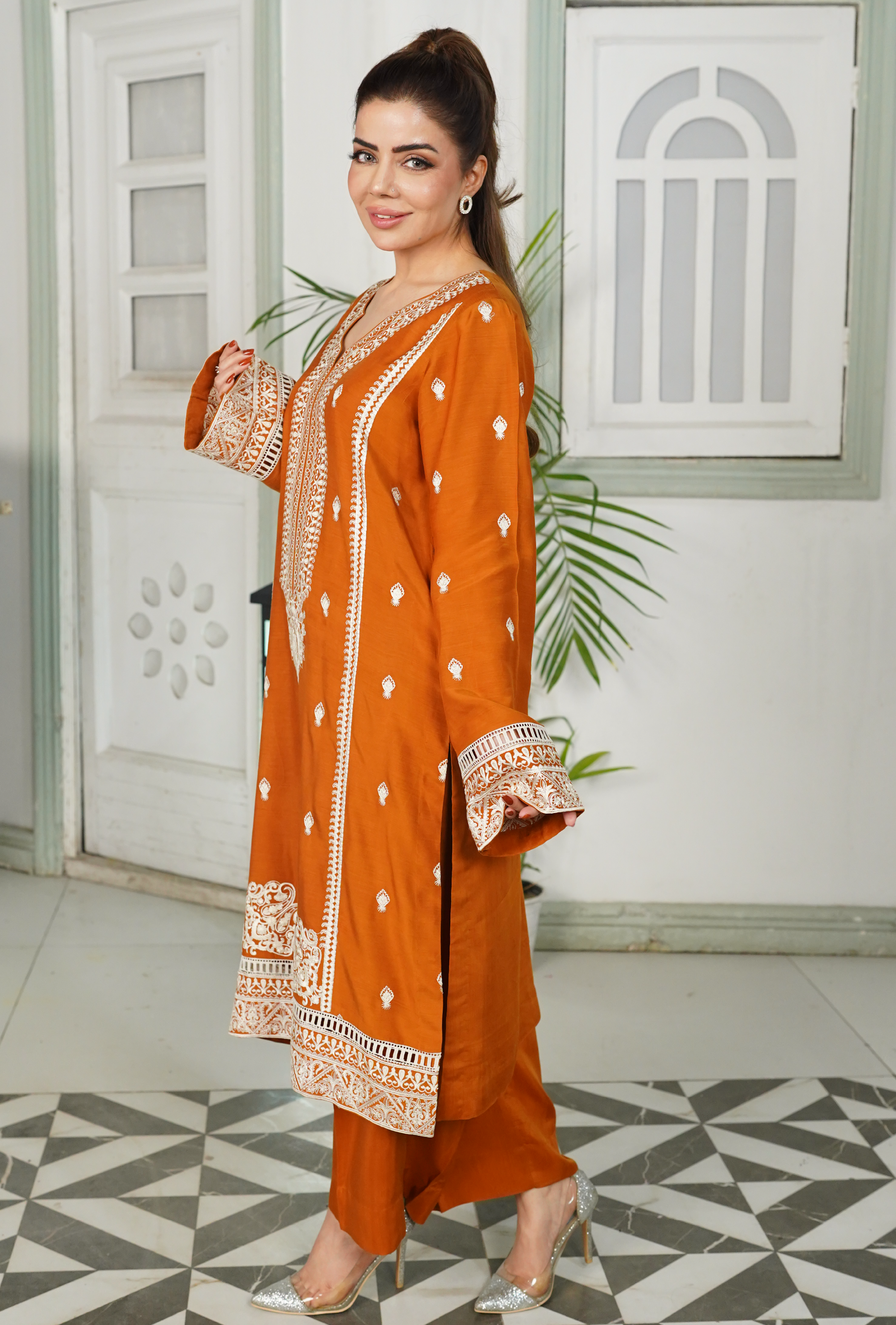Zard Noor - Embroidered Suit - Unstitched