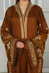 Dilkash Brown - Embroidered Suit - Unstitched