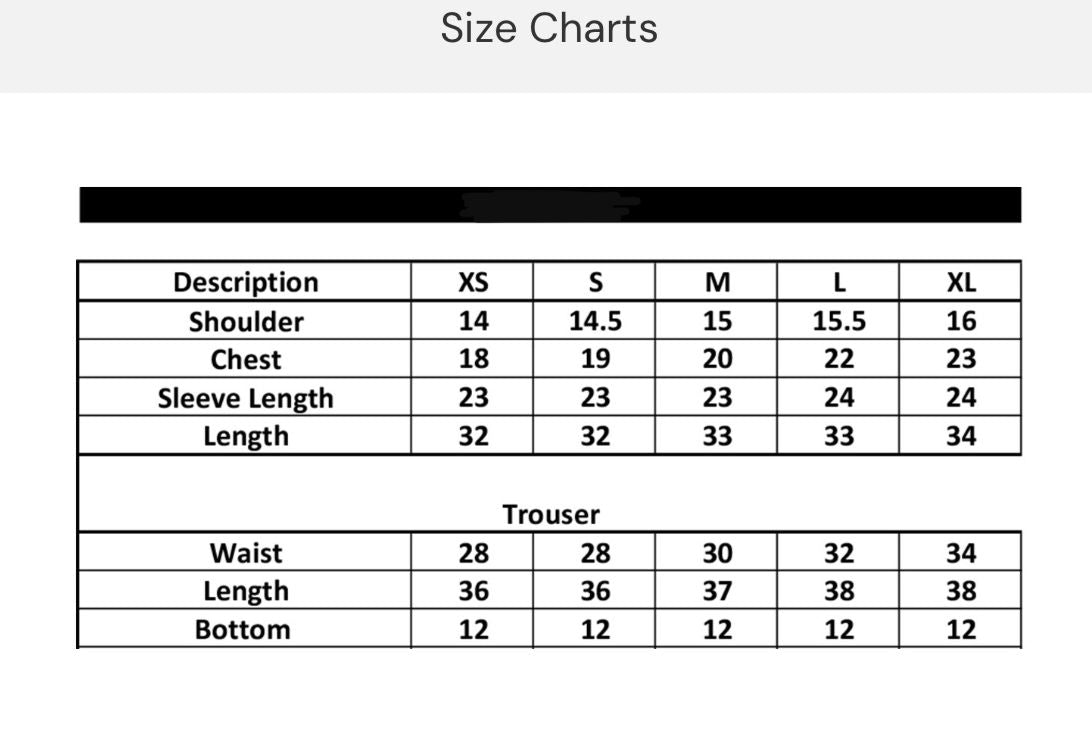 SIZE GUIDE