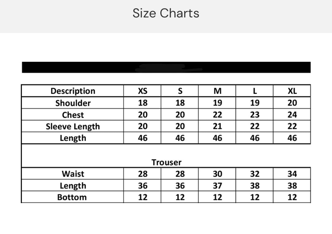 SIZE GUIDE