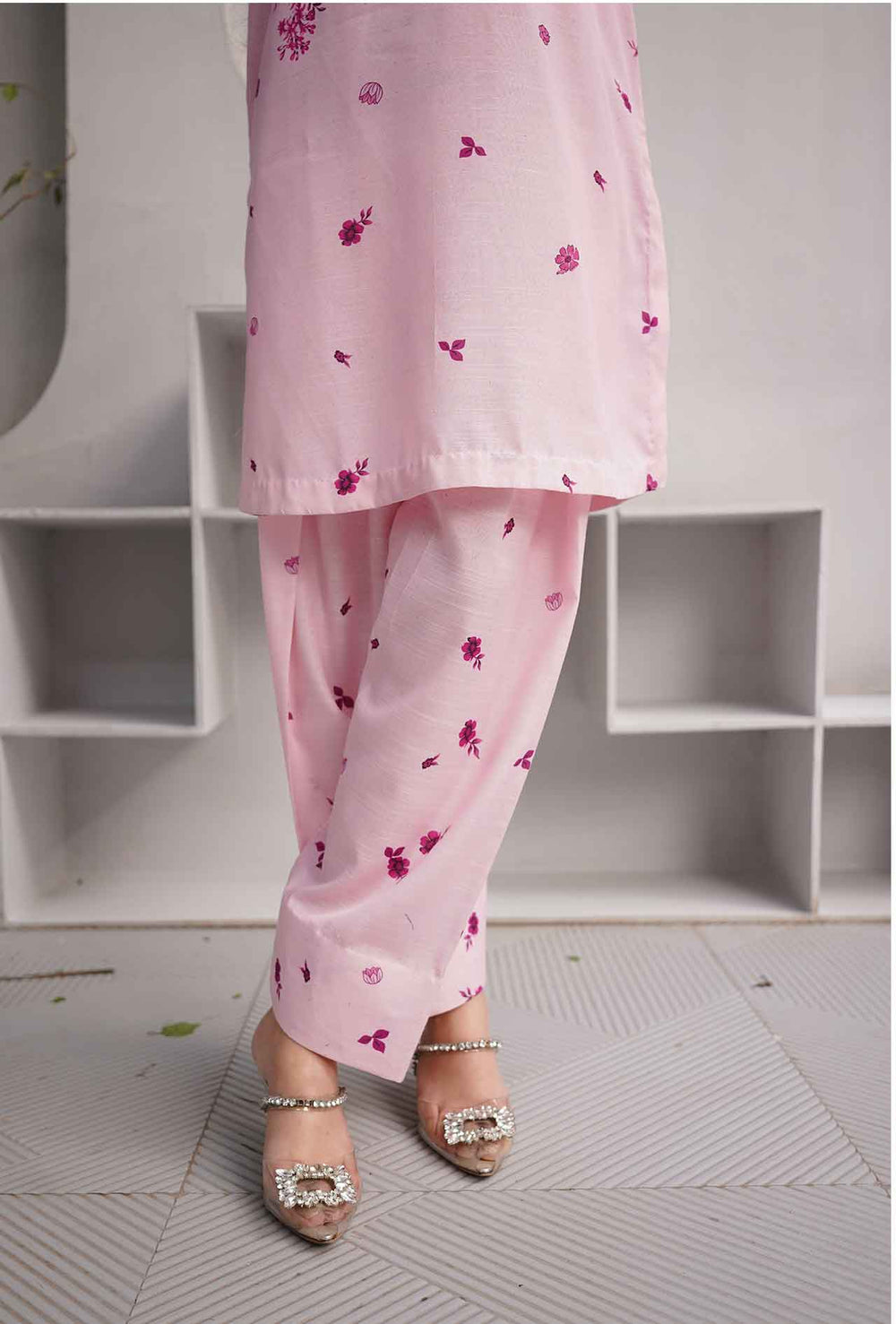Lilac Hue - Cord Urban Prints - stitched
