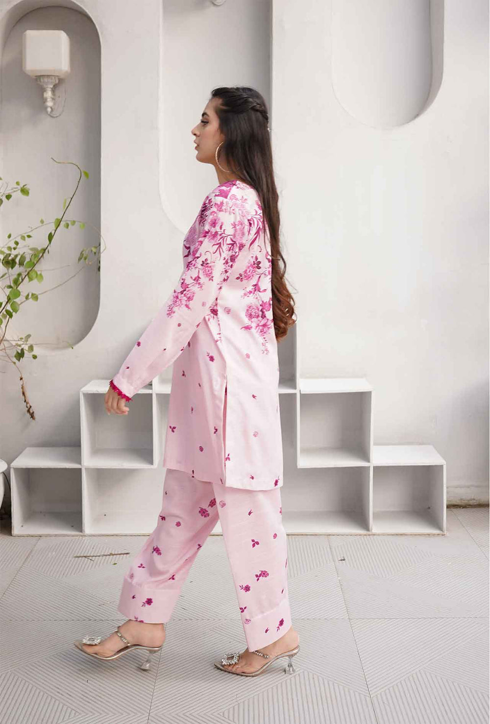 Lilac Hue - Cord Urban Prints - stitched