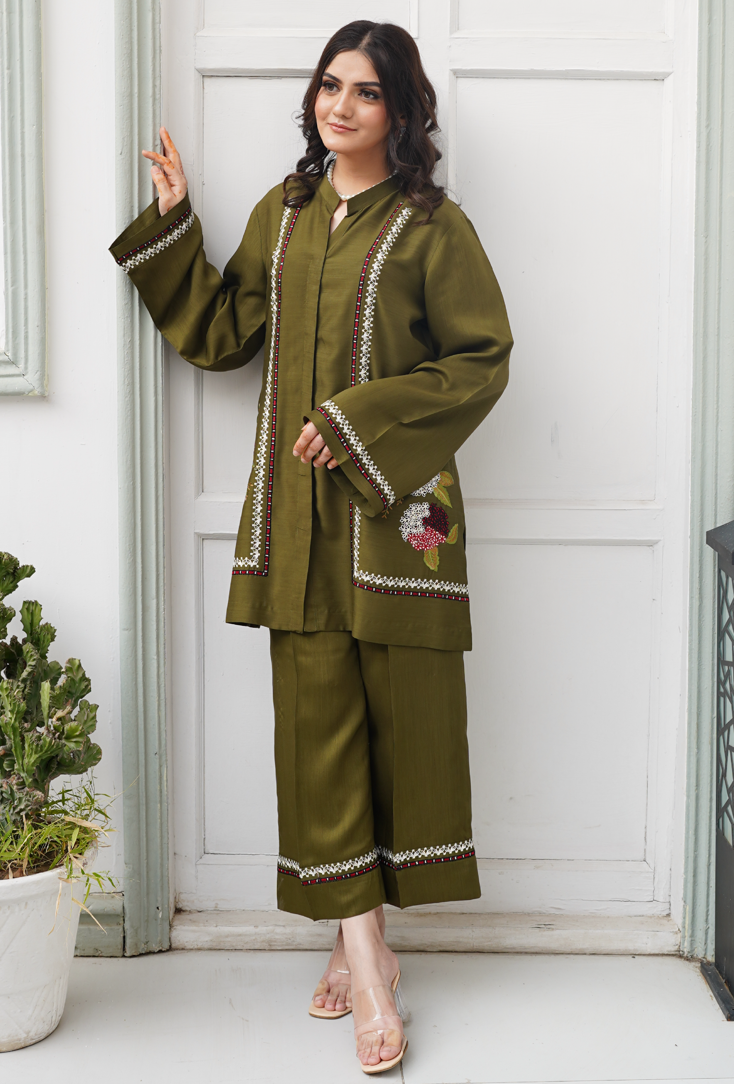Khushboo e Sarma - Cord Urban Prints - stitched
