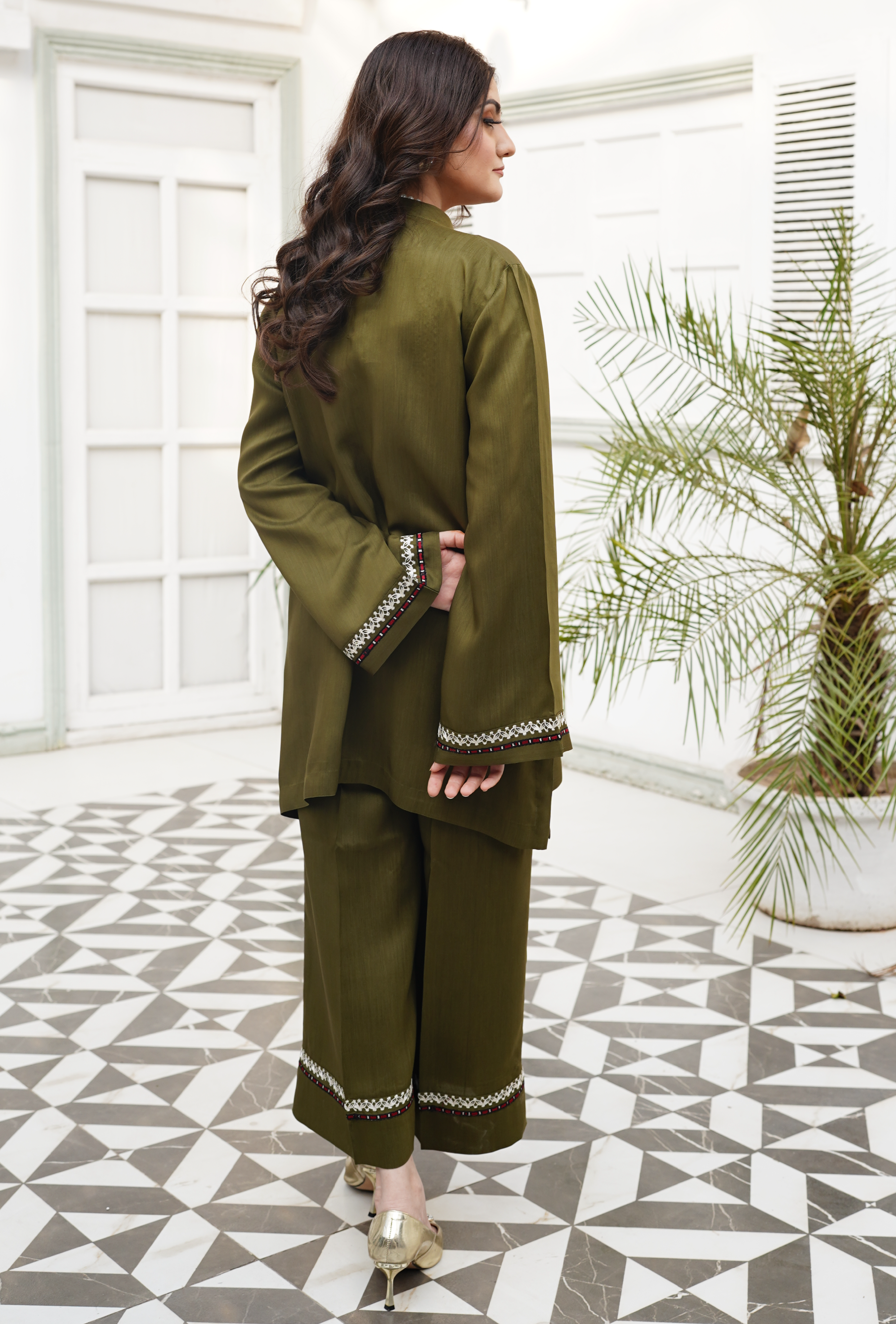 Khushboo e Sarma - Cord Urban Prints - stitched