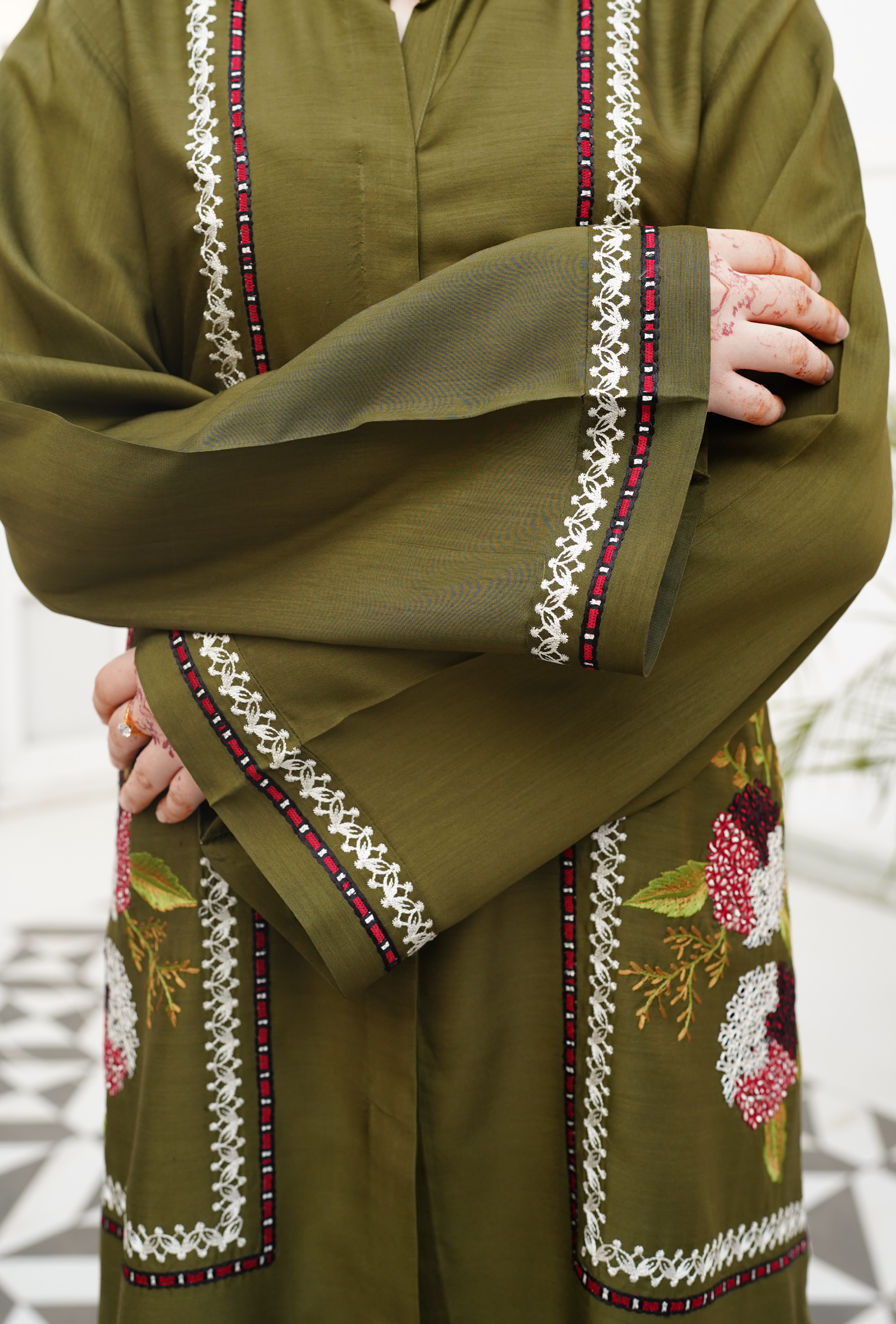 Khushboo e Sarma - Cord Urban Prints - stitched