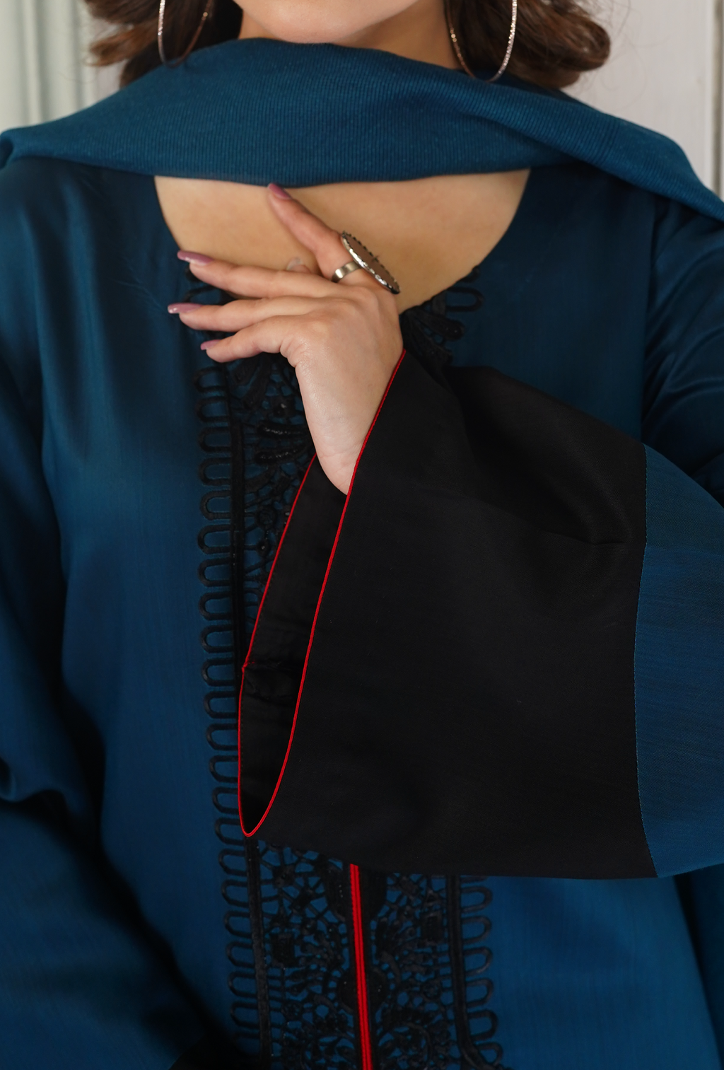 Shehr e Aftab - Embroidered Suit - stitched