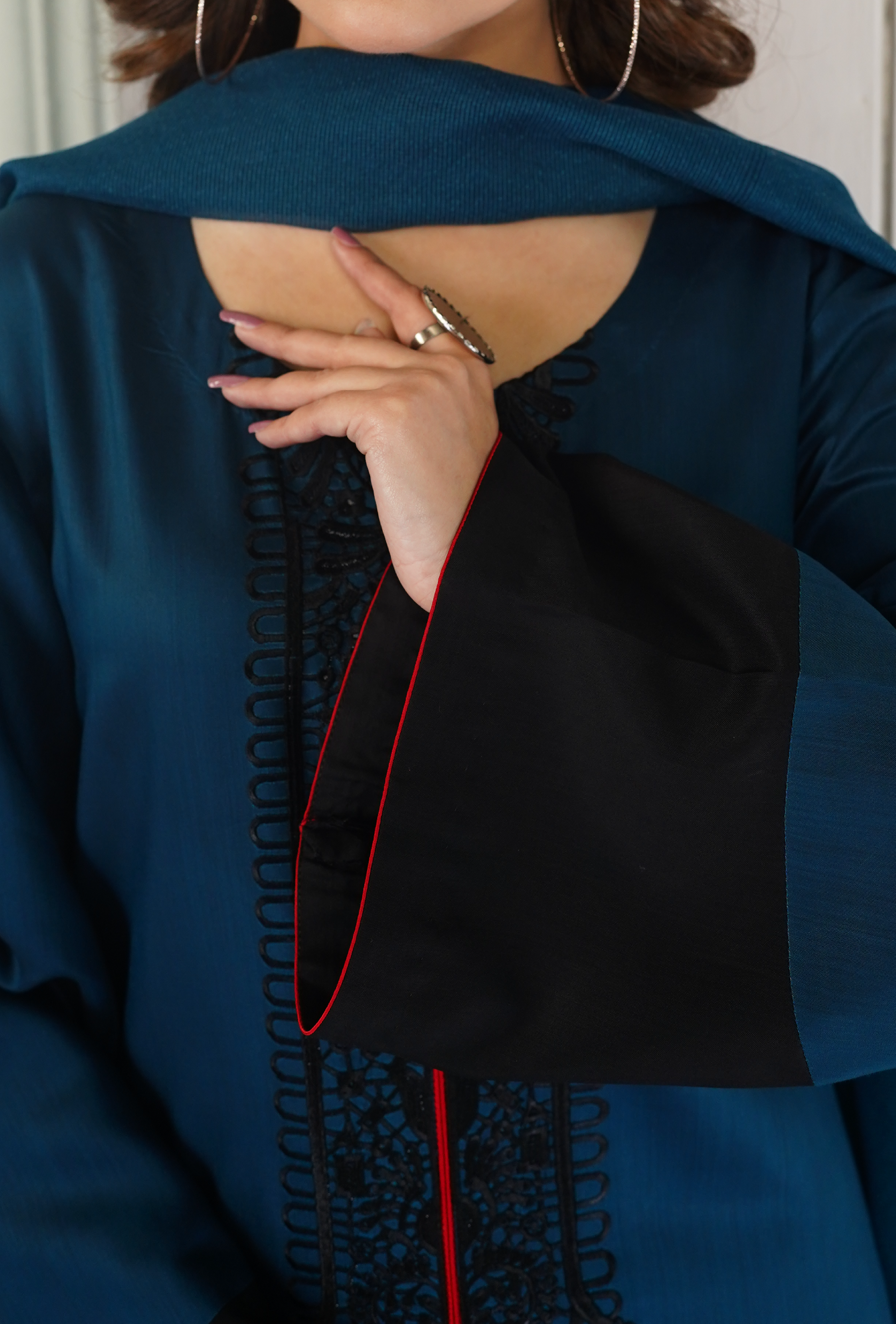Shehr e Aftab - Embroidered Suit - stitched