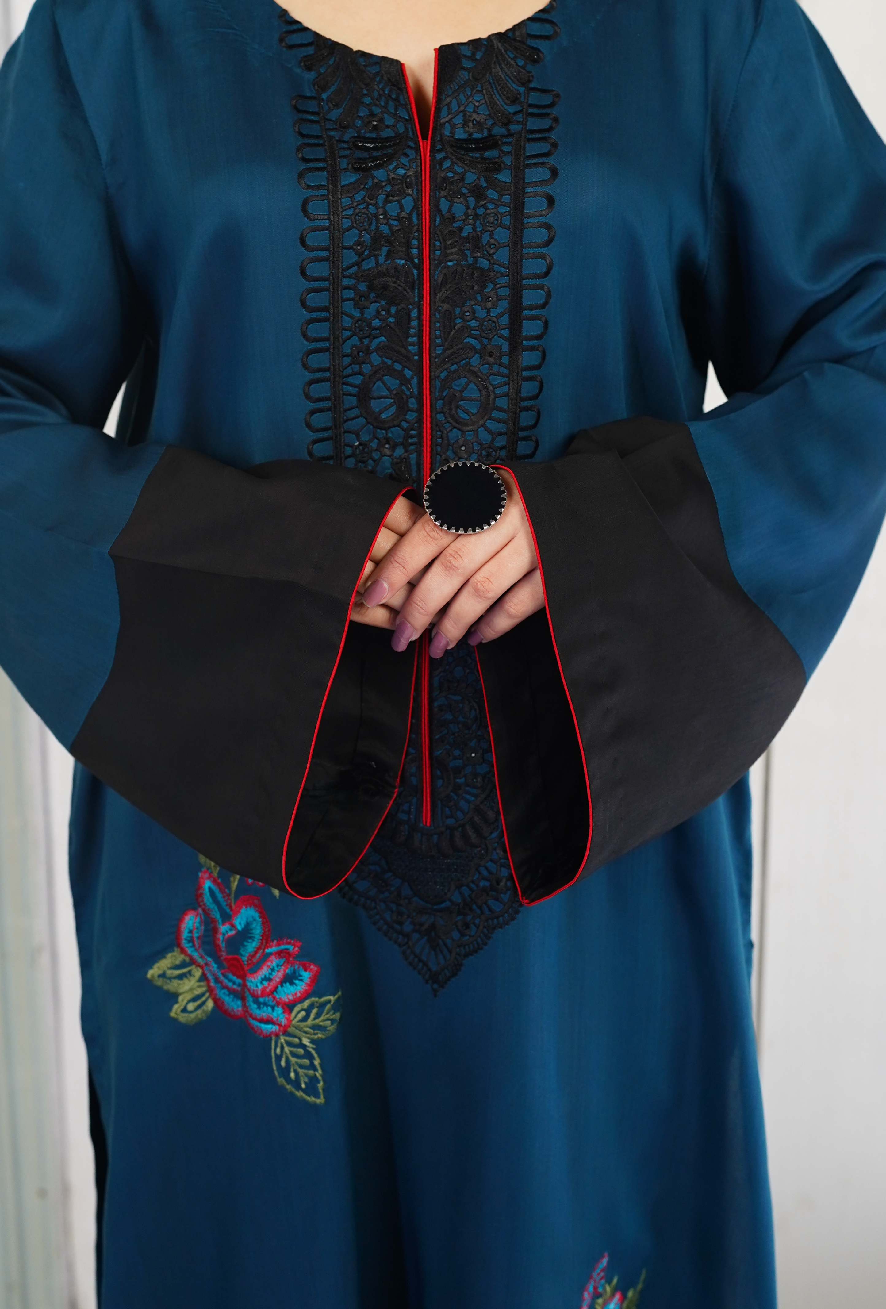 Shehr e Aftab - Embroidered Suit - stitched