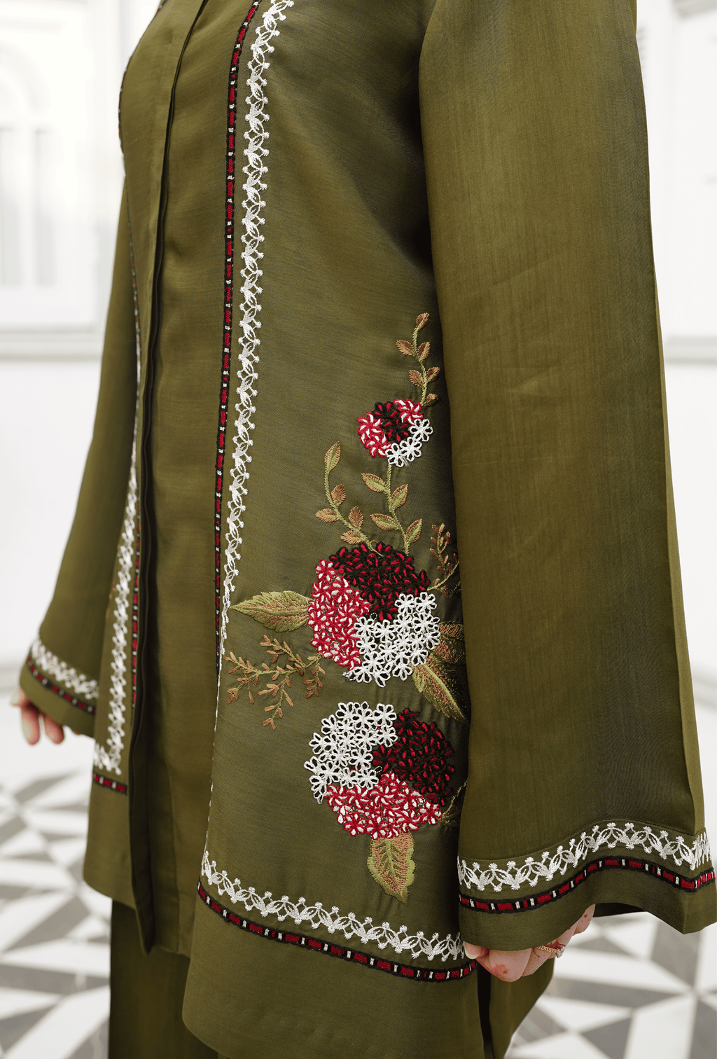 Khushboo e Sarma - Cord Urban Prints - stitched