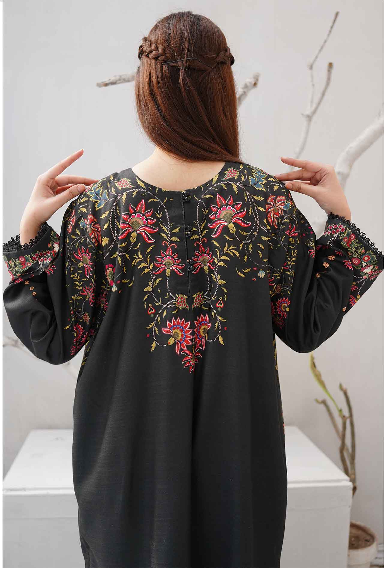 Raven Forest - Cord Urban Prints - stitched