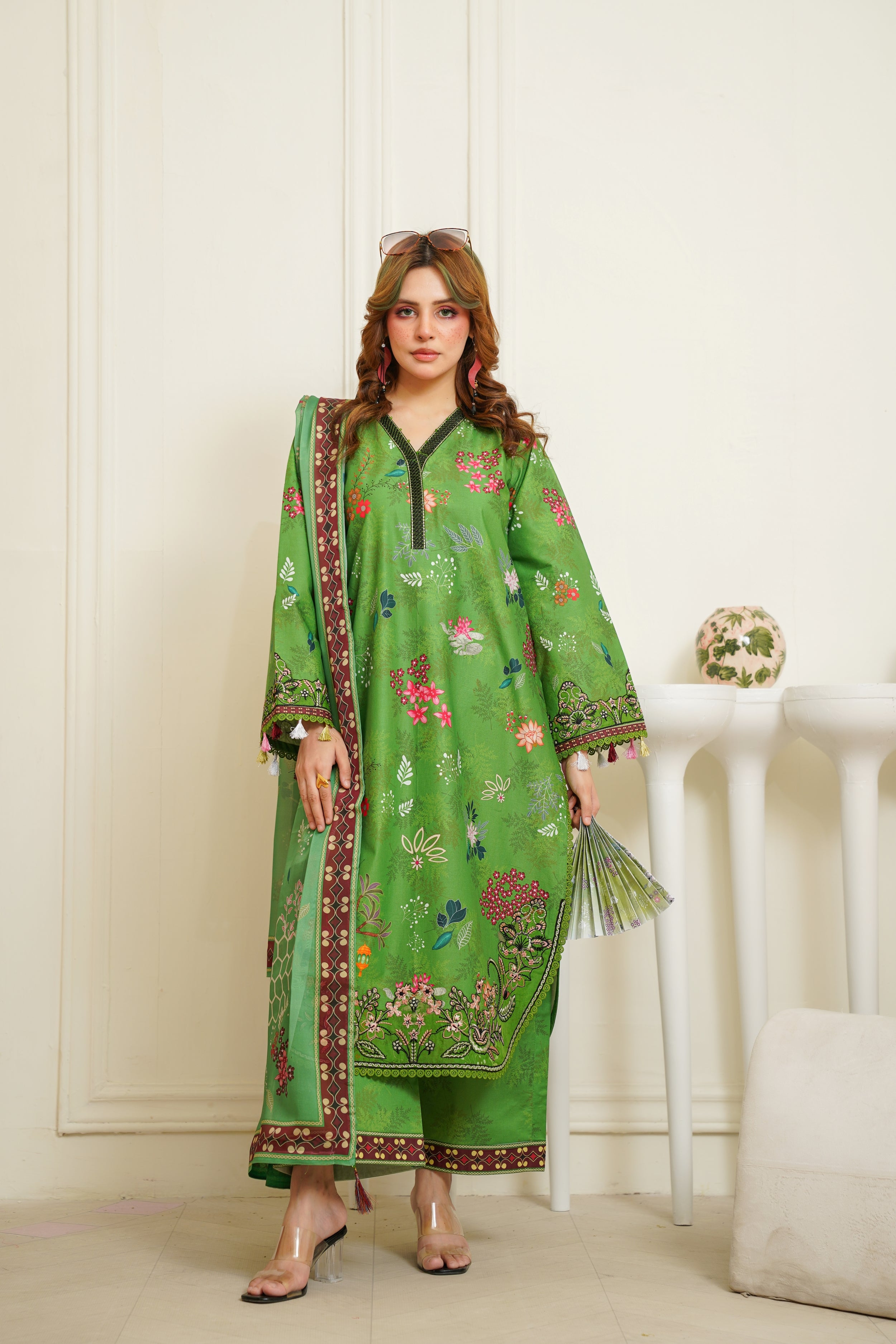 Sage | Unstitch Printed Lawn