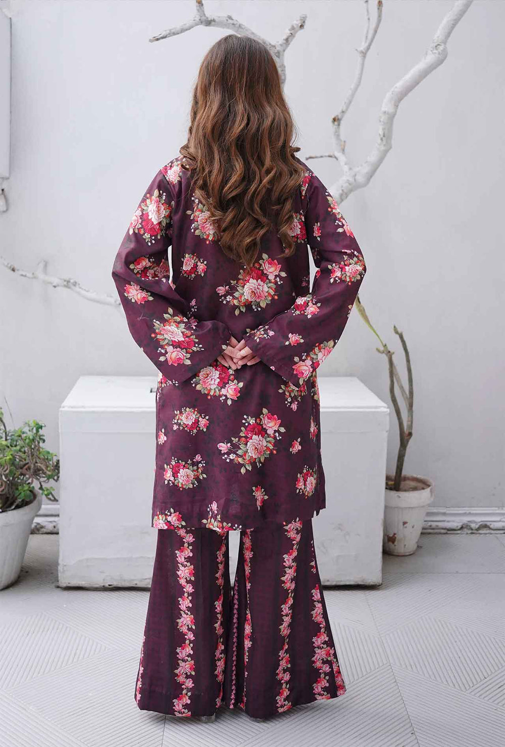 Scarlet Gum - Cord Urban Prints - stitched