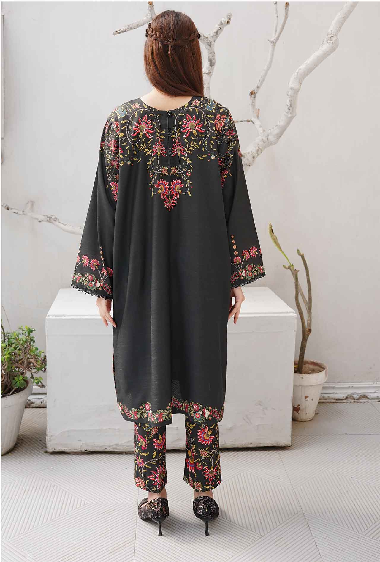 Raven Forest - Cord Urban Prints - stitched