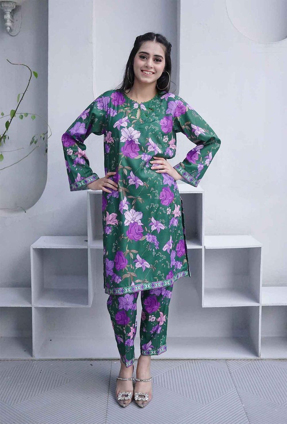 Sage Army - Cord Urban Prints - stitched