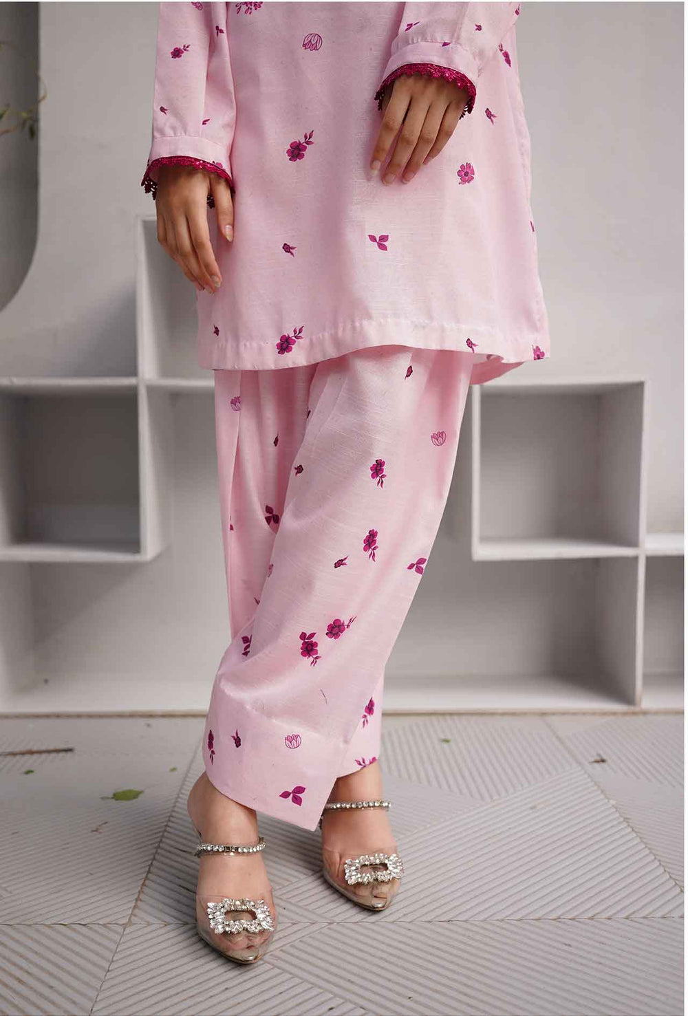 Lilac Hue - Cord Urban Prints - stitched