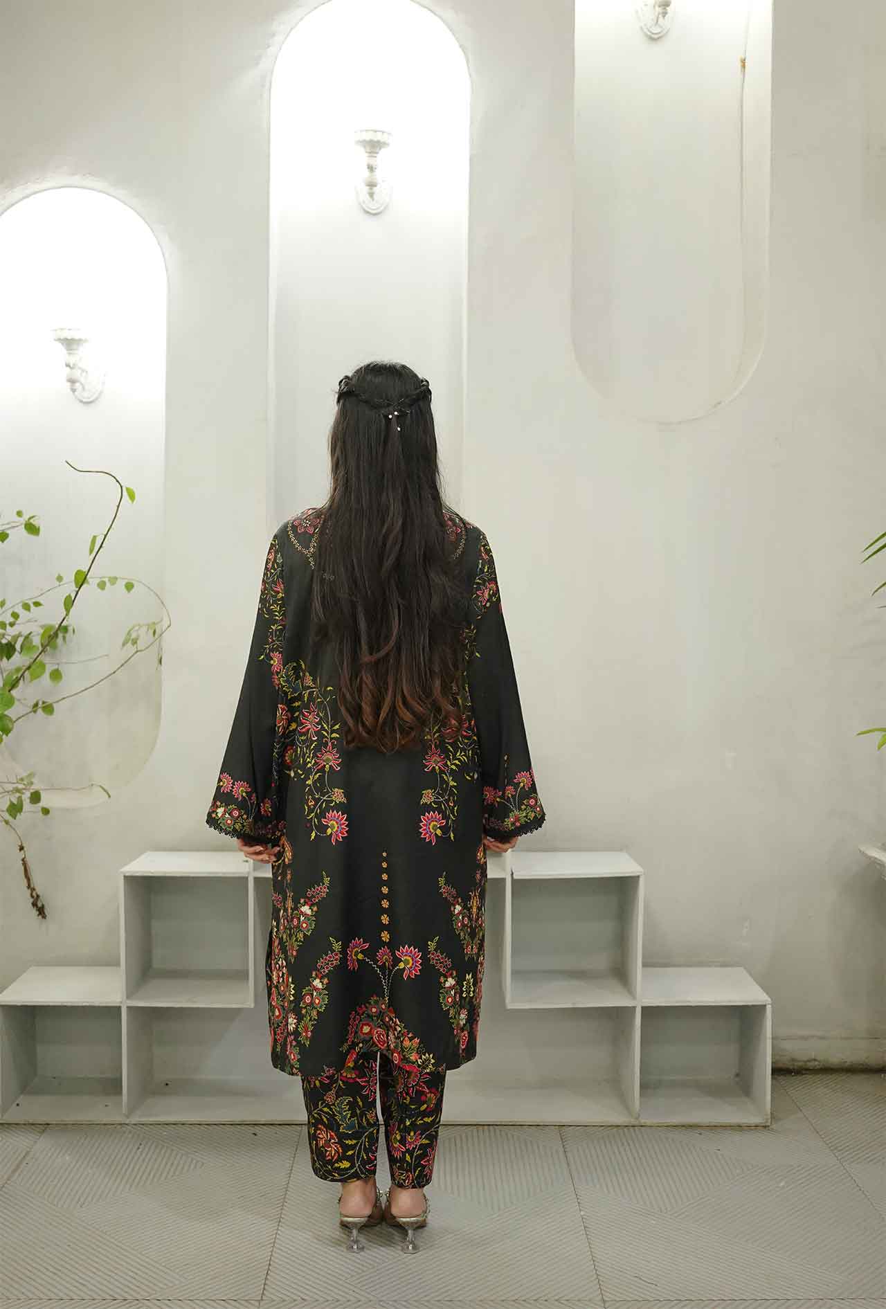 Raven Forest - Cord Urban Prints - stitched