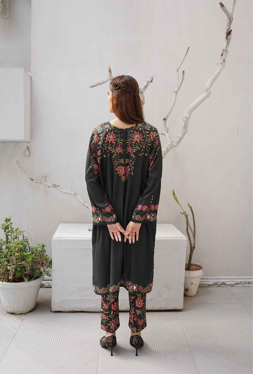 Raven Forest - Cord Urban Prints - stitched