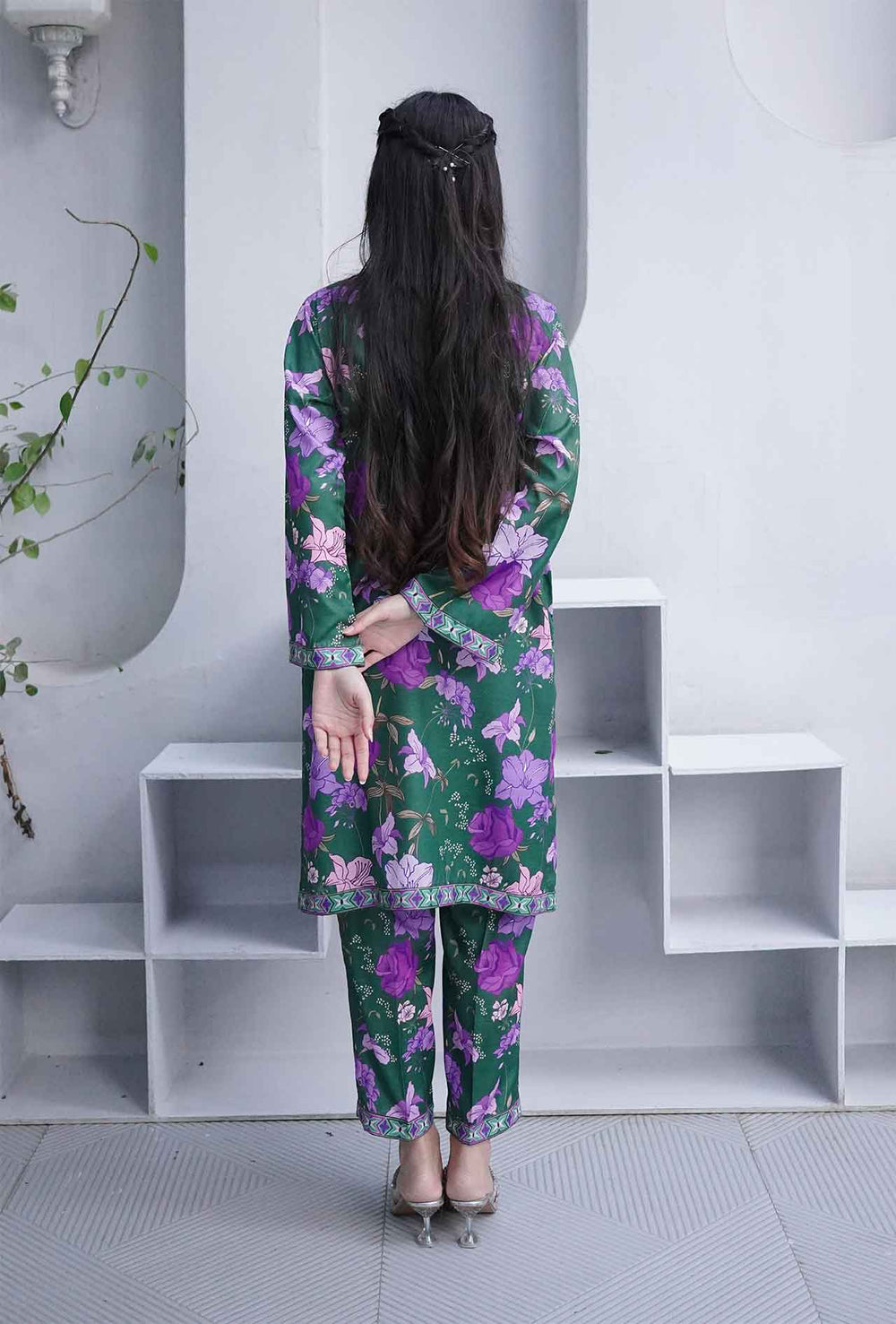 Sage Army - Cord Urban Prints - stitched