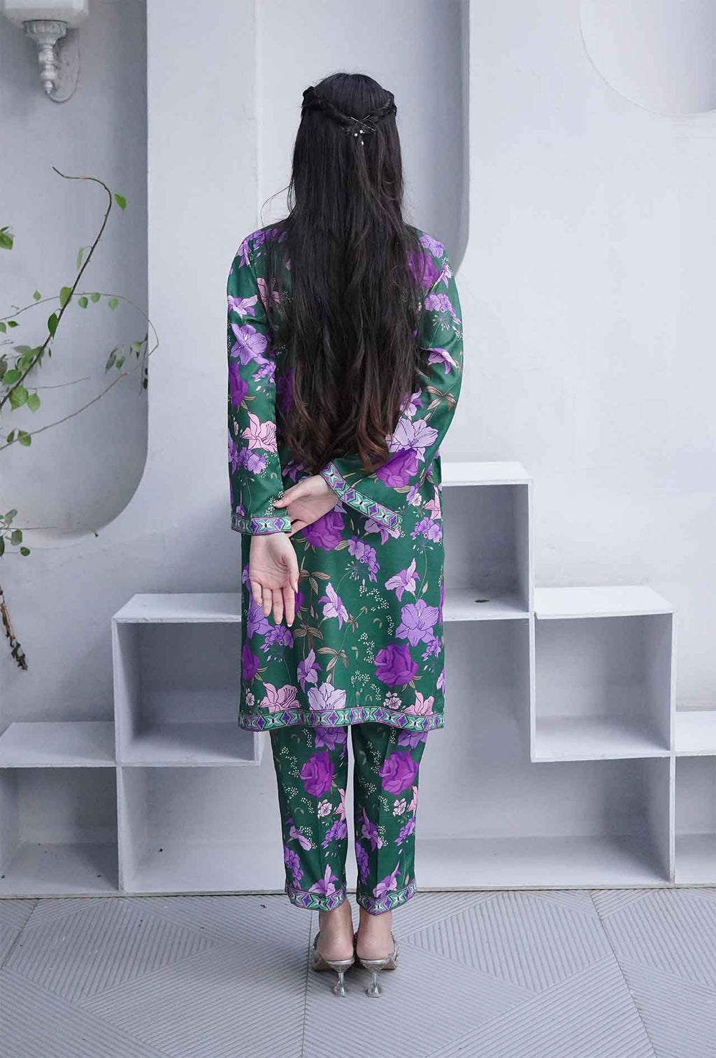 Sage Army - Cord Urban Prints - stitched