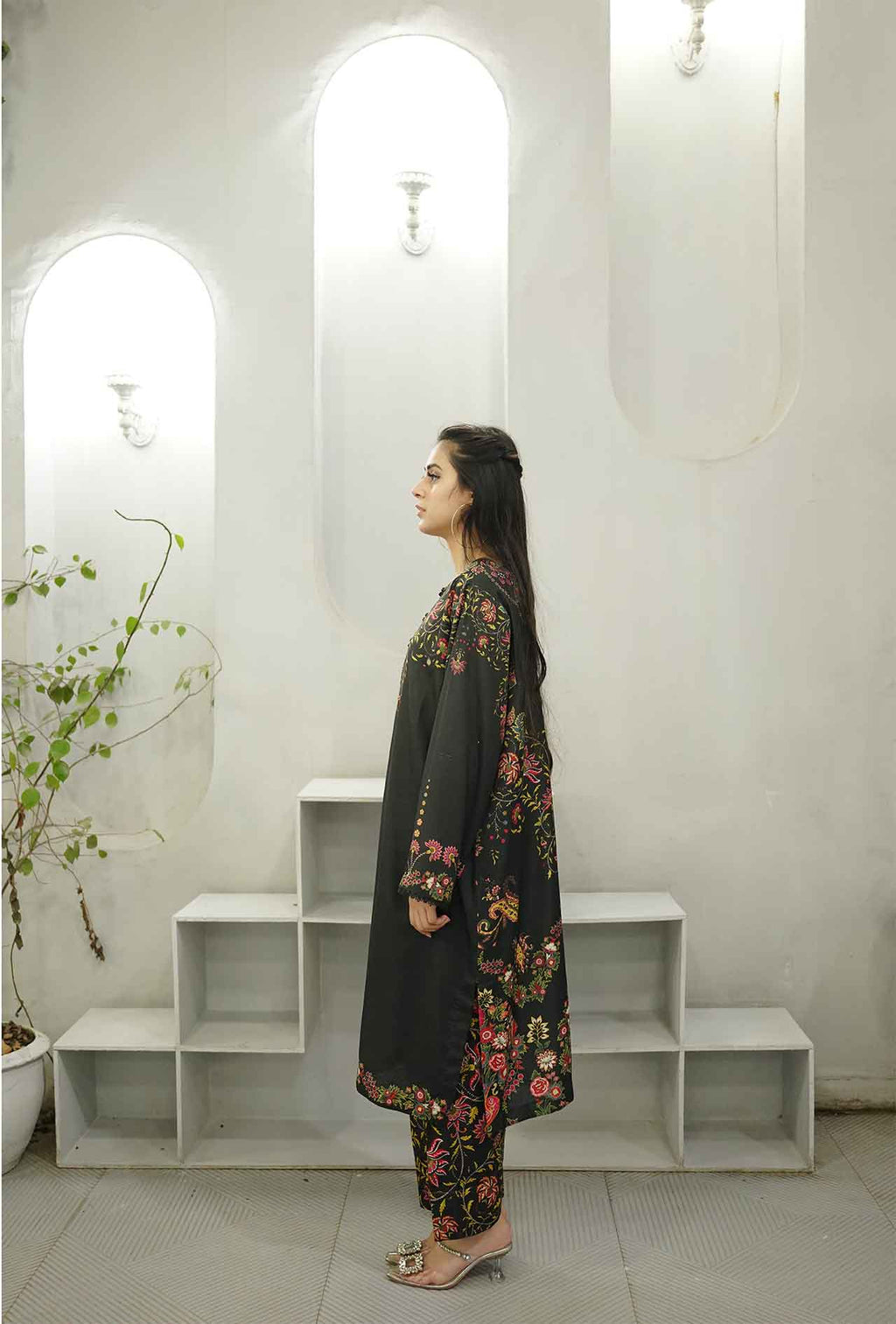 Raven Forest - Cord Urban Prints - stitched